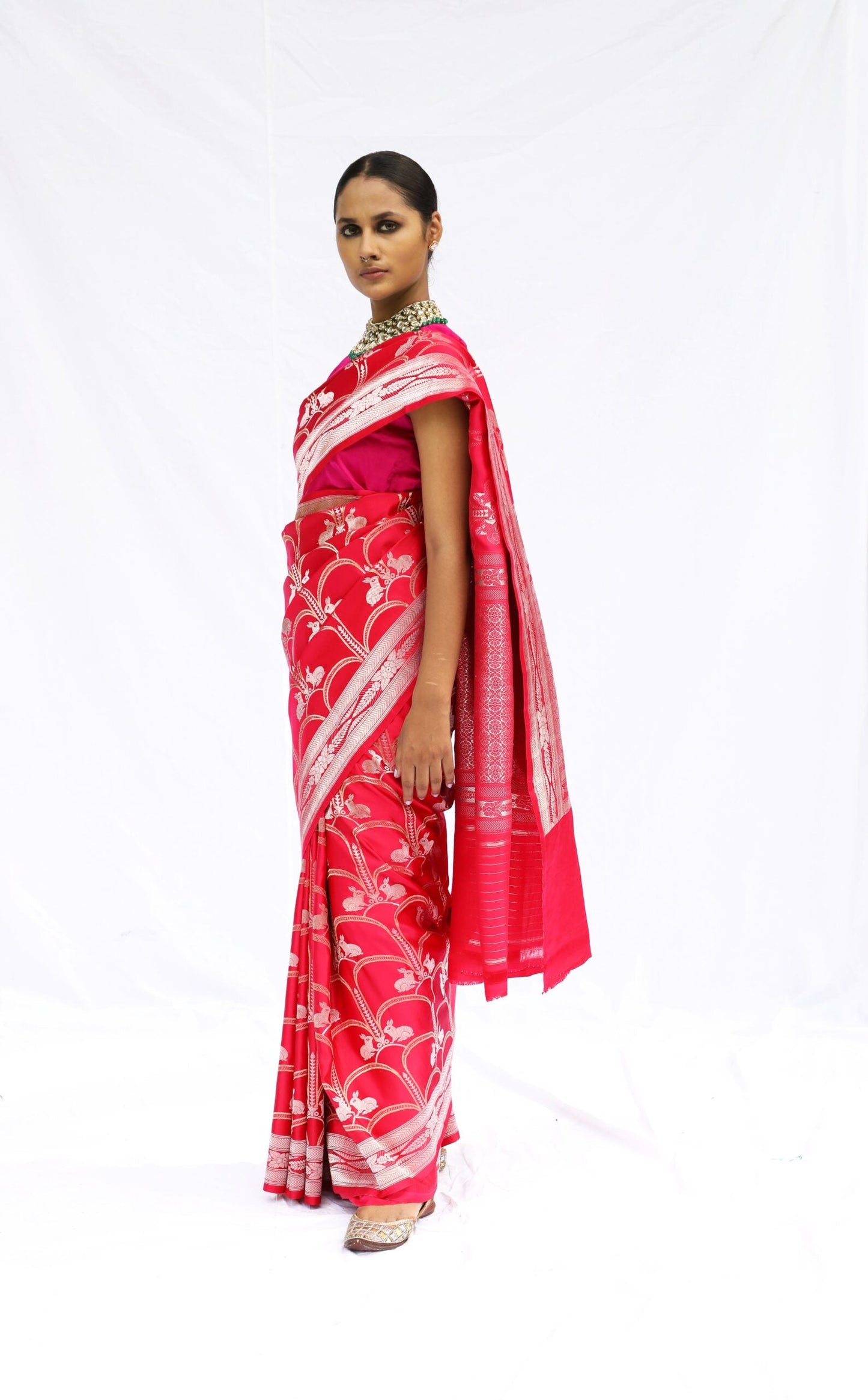 MM - PINK MASHRU SILK