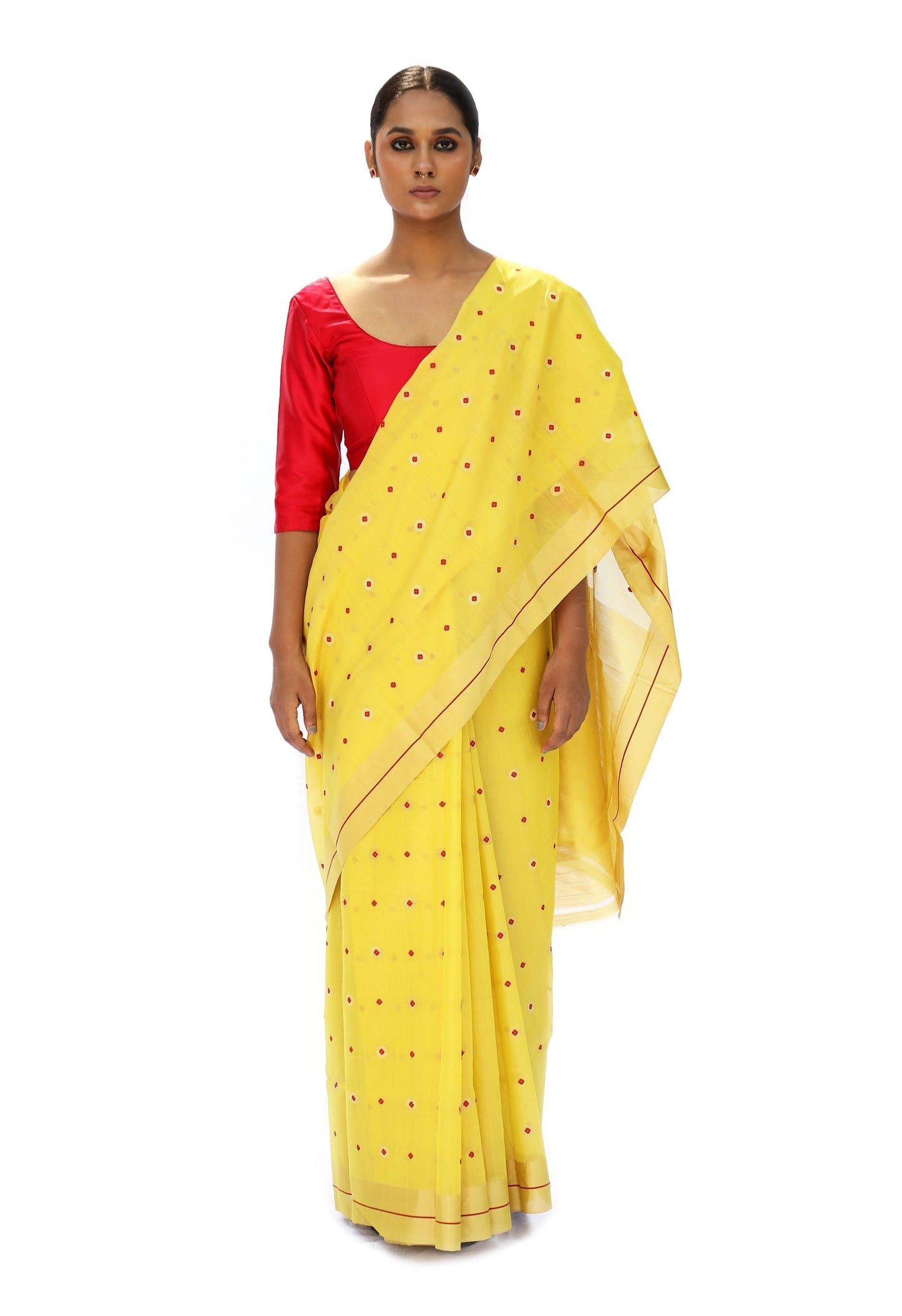 BOA -  Mustard Chanderi CottonTissue