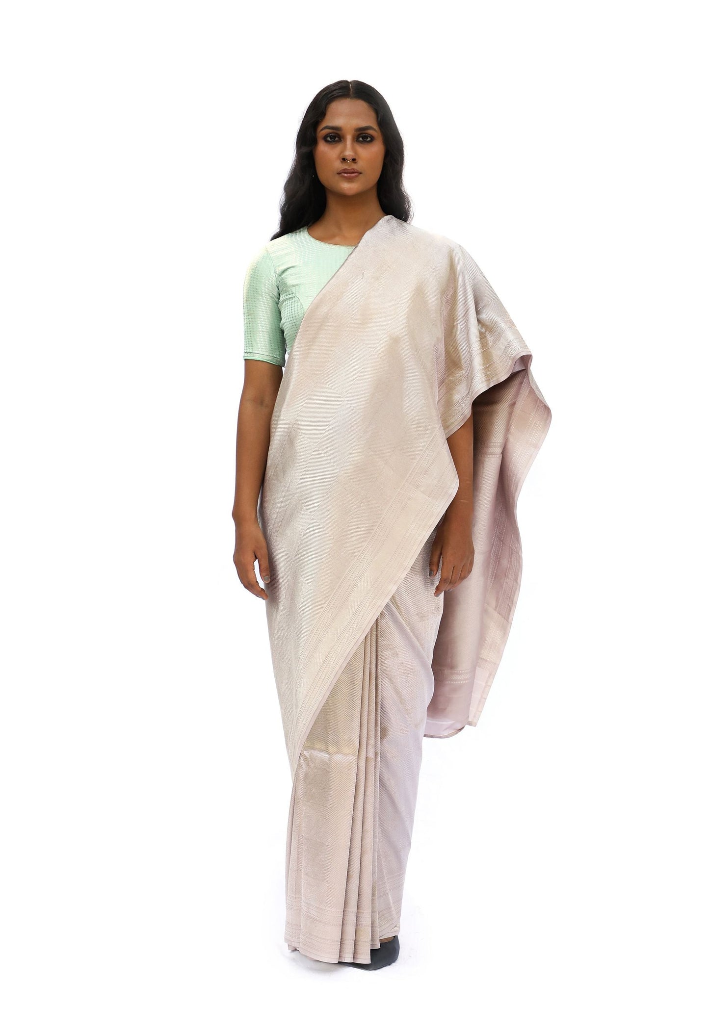 MM - MAUVE MASHRU SILK