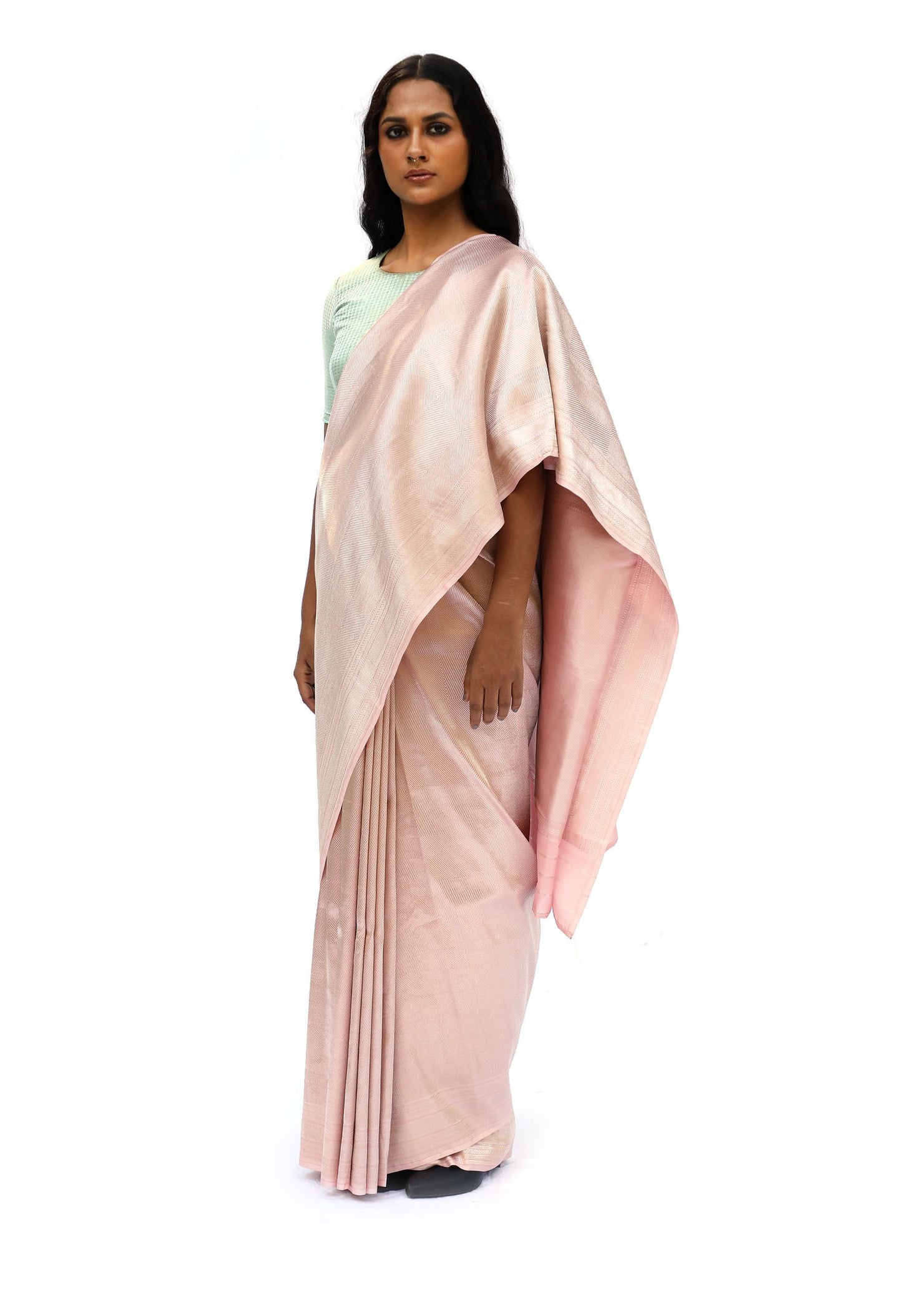 MM - PINK MASHRU SILK
