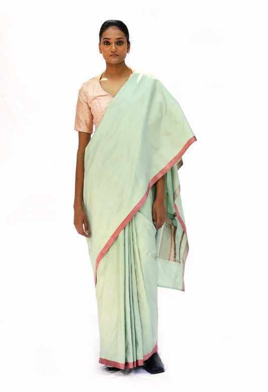 Iconic -Sea Green Katan Silk Saree